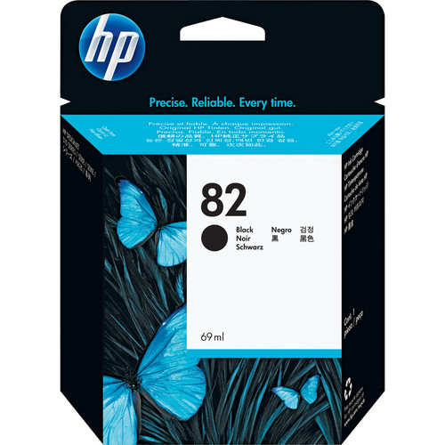 HP 82 69-ml Black DesignJet Ink Cartridge