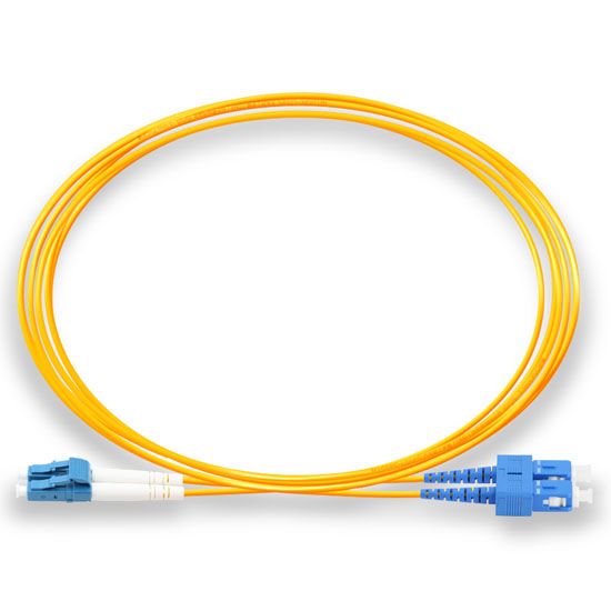DAD 3M LC UPC - SC UPC 9/125 OS2 Duplex Single-Mode Fiber Optic Patch Cord