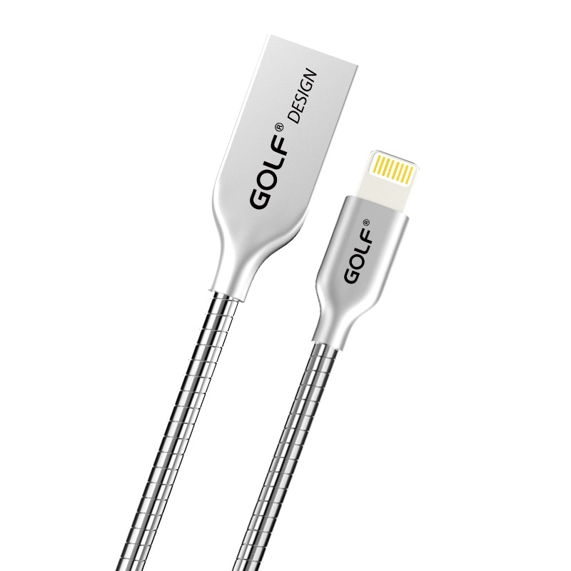 Golf GC-33i Ambilight Kirsite USB Sync Cable 2.4A For iPhone