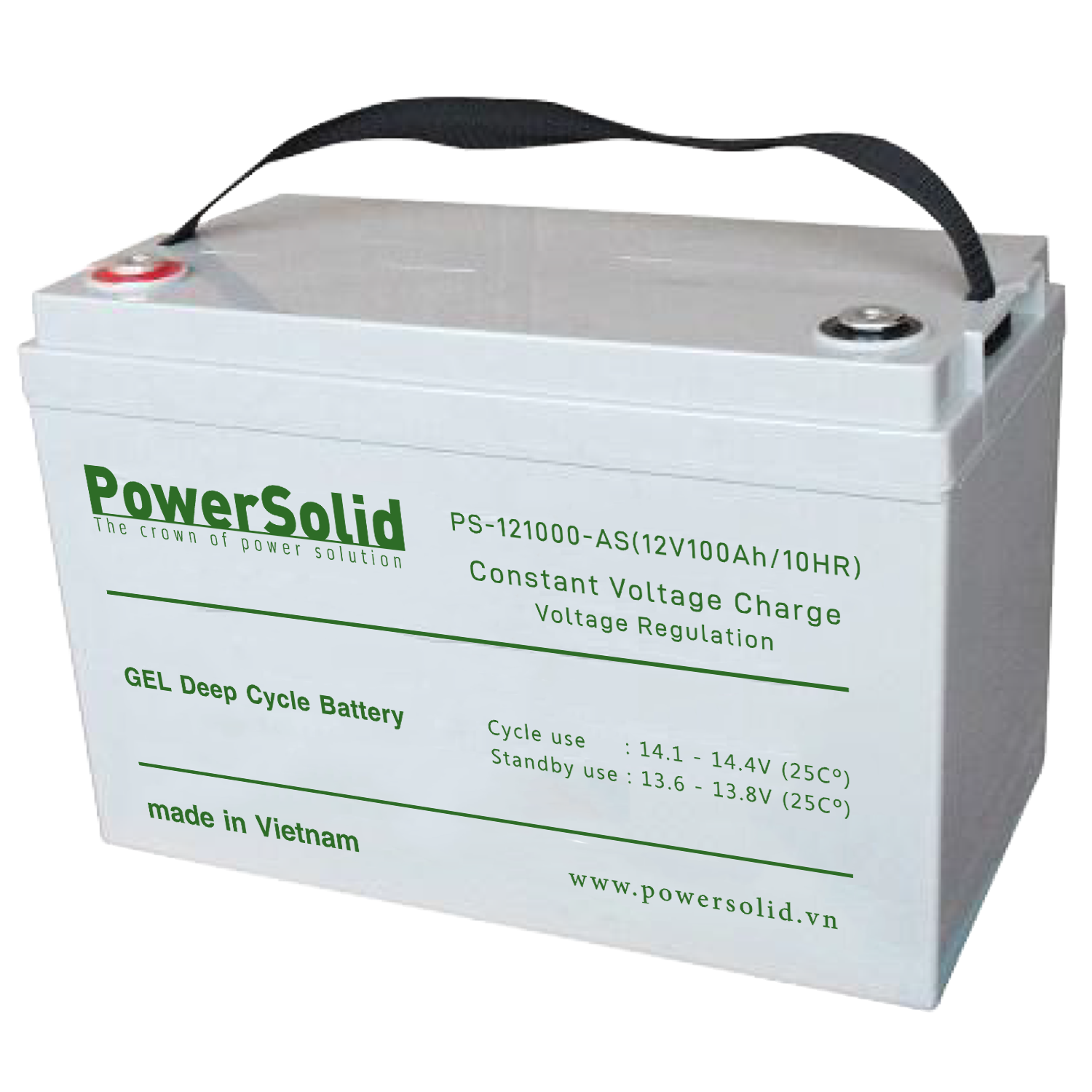 Power Solid PS-121000-GS GEL Deep Cycle Battery 12V 100Ah