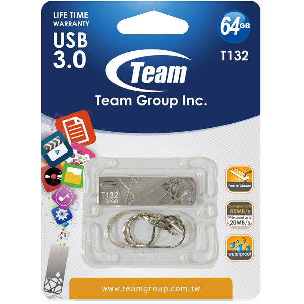 TeamGroup USB 3.0 Flash Drive T132 64GB