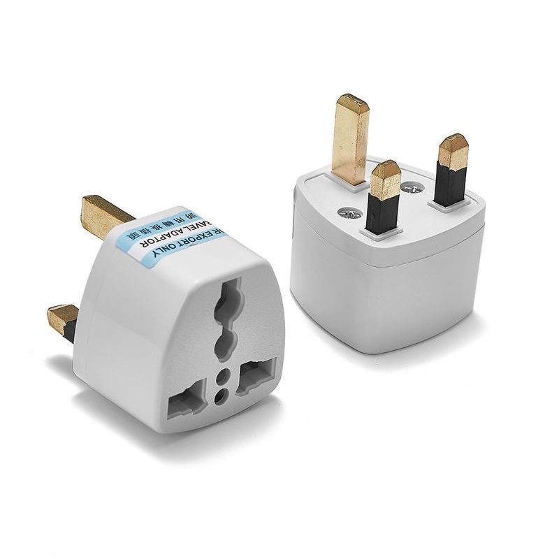 Universal Travel AC Adapter UK type 3 flat blades plug with earthed 