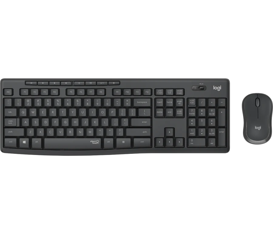 Logitech MK295 Silent Wireless Keyboard & Mouse Combo (Graphite)