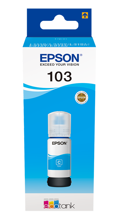 Epson 103 EcoTank Cyan ink Bottle 65 ml (C13T00S24A10)
