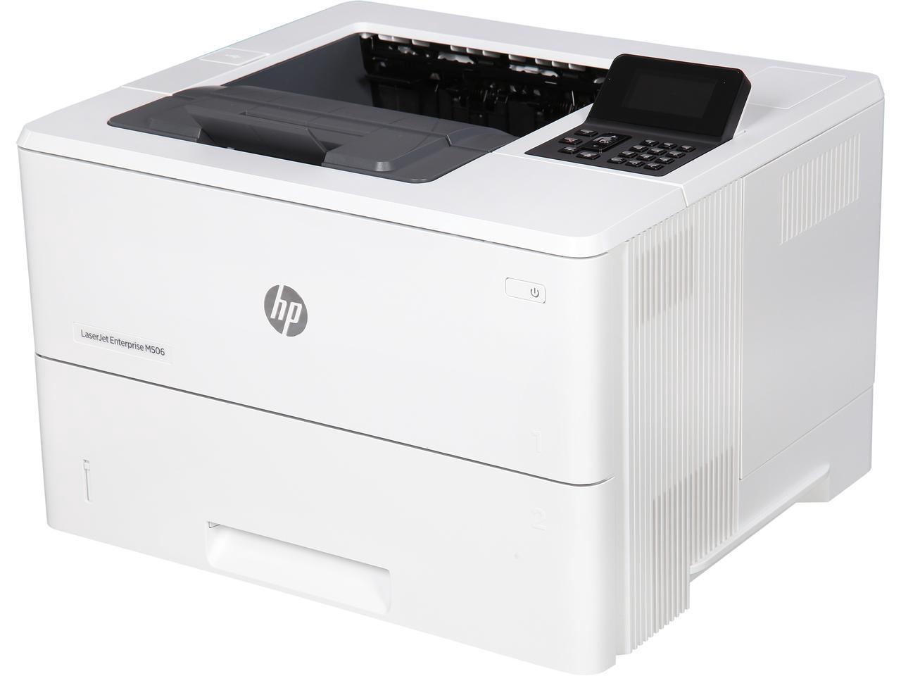 HP LaserJet Enterprise M506dn Office Black and White Laser Printers (F2A69A)