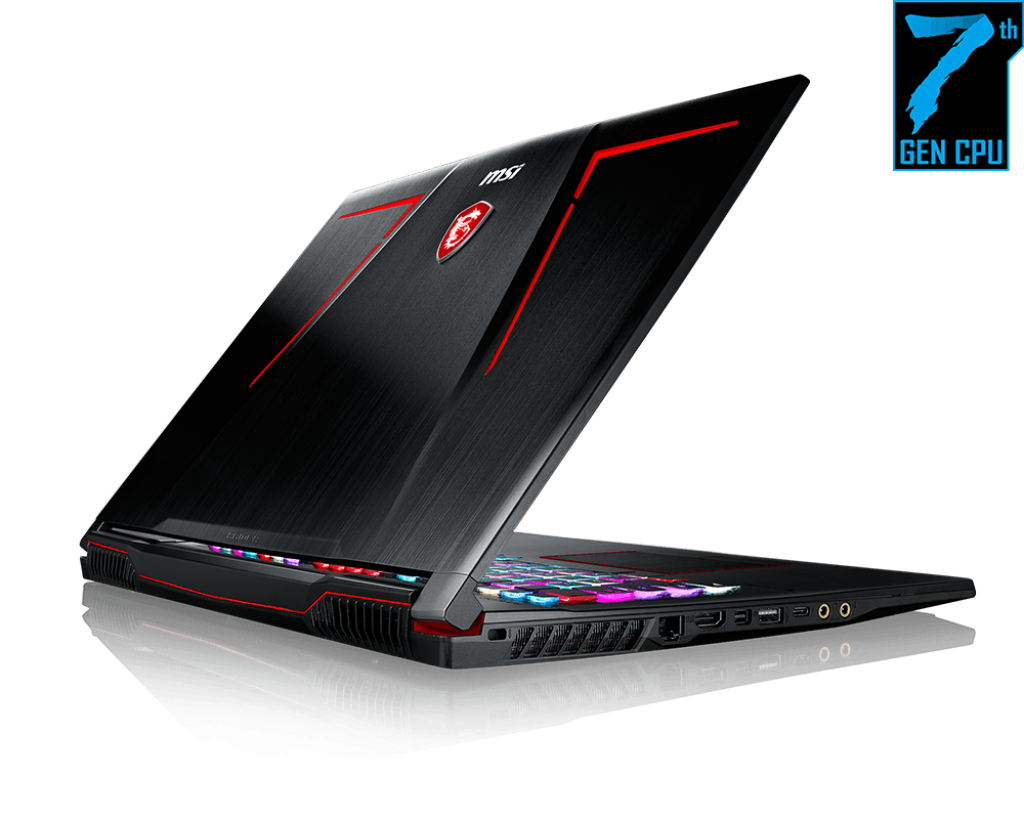 MSI GE73VR 7RF Raider 17.3-inch Gaming Laptop Core i7-7700HQ, 16GB