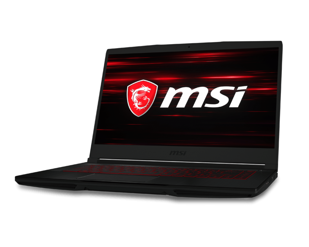 MSI GF63 8RD 15.6-inch Gaming Laptop Core i7-8750H, 16GB (8GB*2), 256GB SSD, 1TB HDD, GTX 1050 iT 4GB GDDR5, Dos