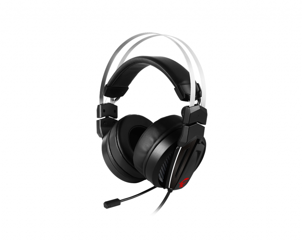 MSI Gaming Stainless Steel Headband HI Res Audio Over Ear with Volume Control Headset (Immerse GH60 Gaming Headset)