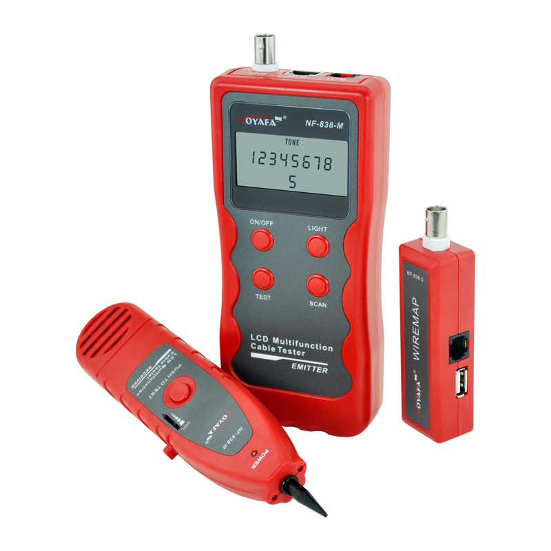 Noyafa NF-838 Network USB Coaxial LAN Cable Tester Function of Different Circuit Status