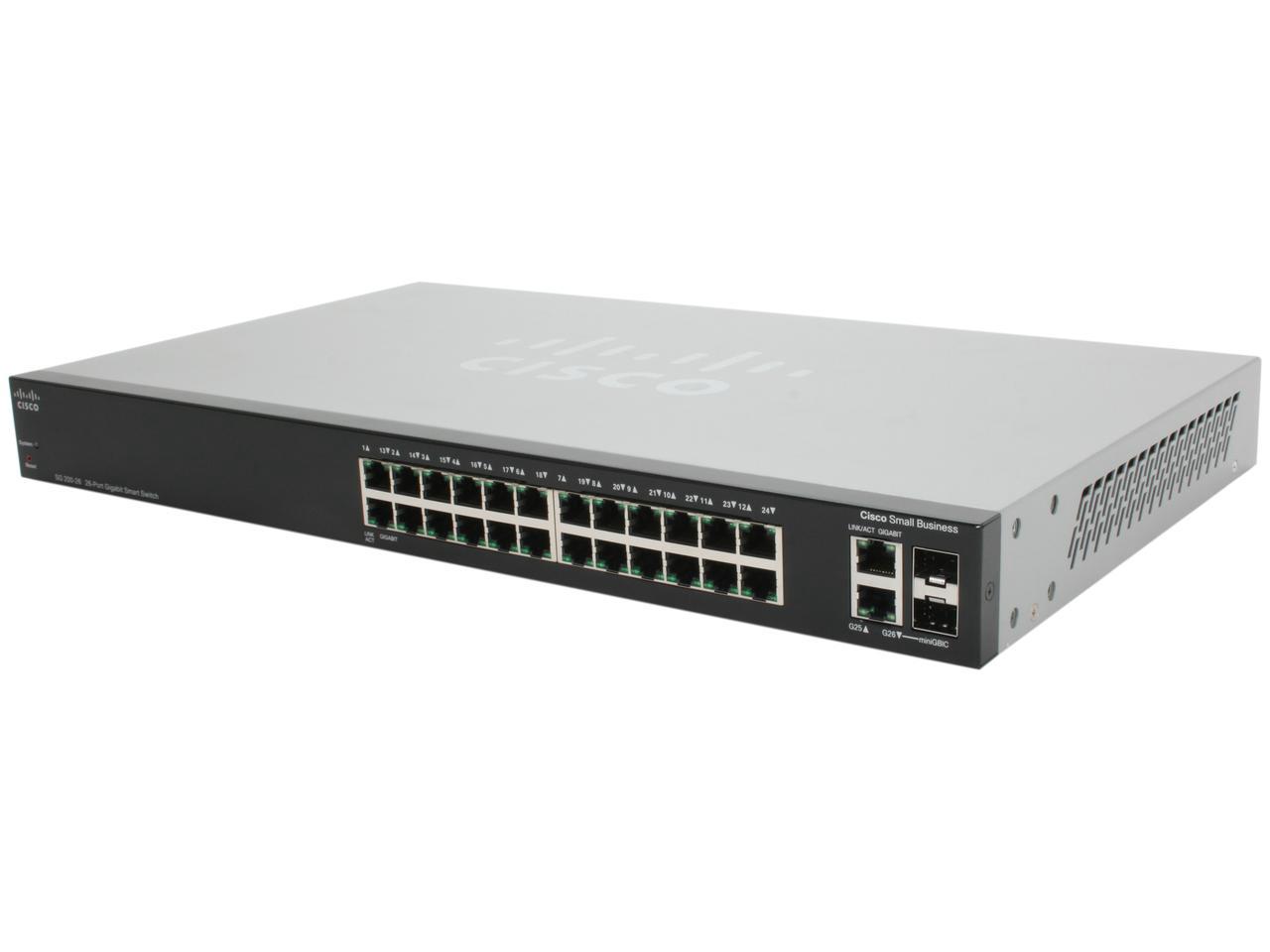 Cisco SG200-26 26-Port 10/100/1000 Gigabit Ethernet Switch
