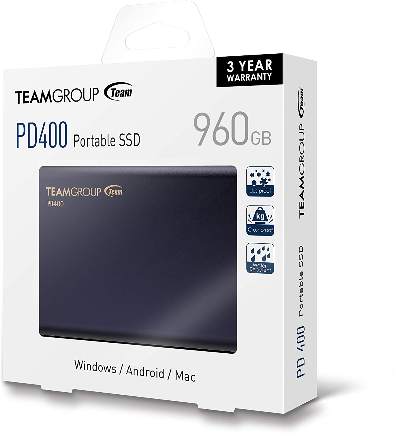 TeamGroup PD400 960GB Aluminum Portable External Solid State Drive