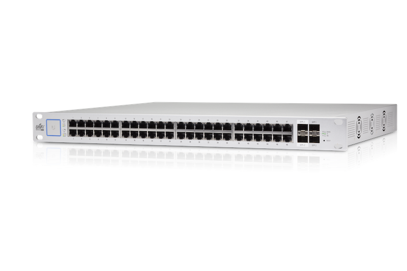 UBiQUiTi Networks US-48-500W UniFi Managed PoE+ Gigabit 48 RJ45 Port 500W Switch with SFP+ Ports