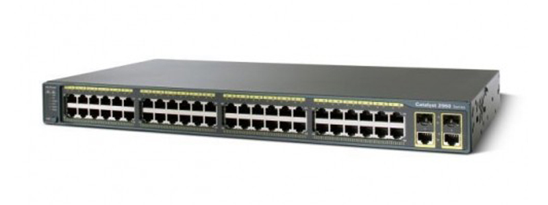 Cisco WS-C2960-48TC-L 2960 48 10/100 + 2 Uplinks Catalyst Switch