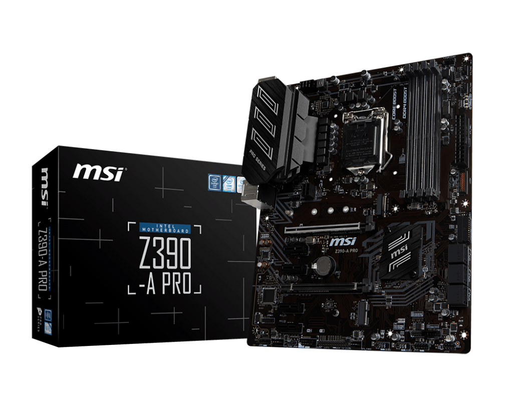 MSI Z390-A PRO LGA 1151 (300 Series) Intel Z390 SATA 6Gb/s USB 3.1 